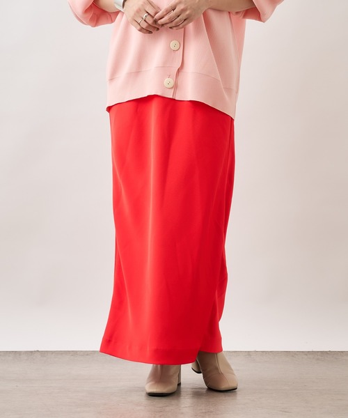 Omekashi（オメカシ）の「ジョーゼットサテンスカート（スカート・レディース・ブラック/ベージュ/レッド・36/38）」の11枚目の写真