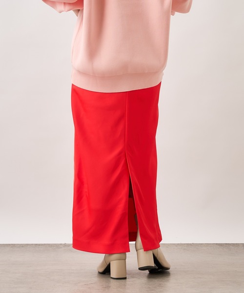 Omekashi（オメカシ）の「ジョーゼットサテンスカート（スカート・レディース・ブラック/ベージュ/レッド・36/38）」の15枚目の写真