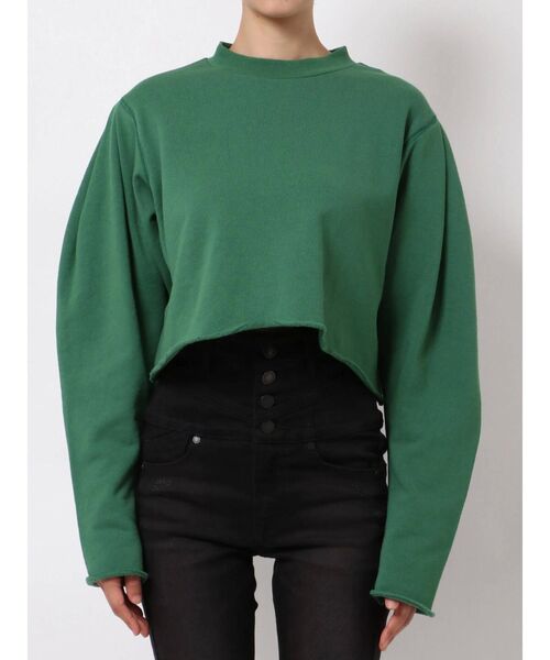 EMODA（エモダ）の「ショルダータックショートプルオーバー（Tシャツ/カットソー・レディース・ホワイト/ブラック/グリーン/キャメル・FREE）」の14枚目の写真