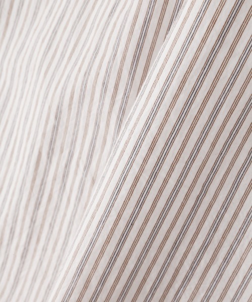 MHL.（エムエイチエル）の「TRAM STRIPE COTTON（シャツ/ブラウス・レディース・オフホワイト・1/2/3）」の4枚目の写真