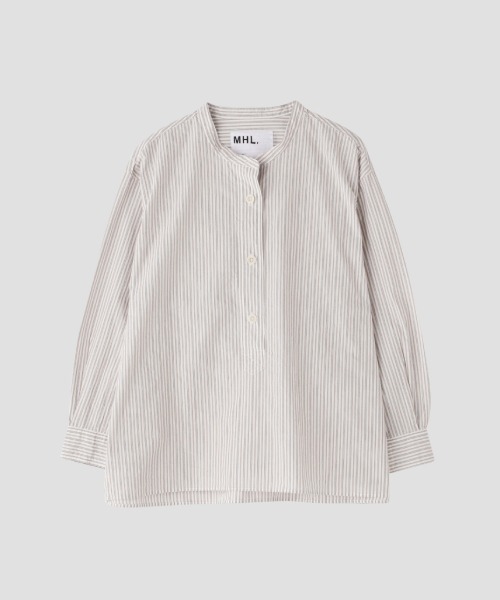 MHL.（エムエイチエル）の「TRAM STRIPE COTTON（シャツ/ブラウス・レディース・オフホワイト・1/2/3）」の8枚目の写真