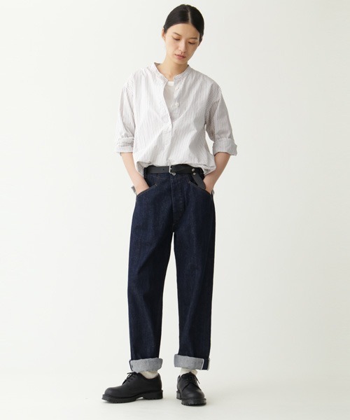 MHL.（エムエイチエル）の「TRAM STRIPE COTTON（シャツ/ブラウス・レディース・オフホワイト・1/2/3）」の6枚目の写真