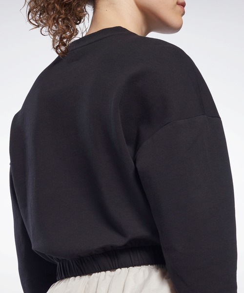 Reebok(リーボック)の「DreamBlend コットンミッドレイヤー スウェットシャツ / DreamBlend Cotton Midlayer Sweatshirt(スウェット・レディース・ブラック/ベージュ系その他・X-SMALL/MEDIUM/X-LARGE/LARGE/XX-LARGE/SMALL)」の13枚目の写真