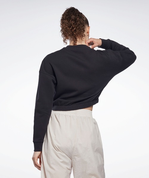 Reebok(リーボック)の「DreamBlend コットンミッドレイヤー スウェットシャツ / DreamBlend Cotton Midlayer Sweatshirt(スウェット・レディース・ブラック/ベージュ系その他・X-SMALL/MEDIUM/X-LARGE/LARGE/XX-LARGE/SMALL)」の9枚目の写真