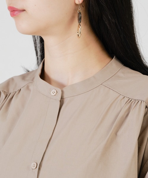 acro（アクロ）の「イレヘムマーメイドシャツワンピース/AC1306（シャツワンピース・レディース・ベージュ/ブラック/ホワイト・ﾌﾘ-）」の12枚目の写真