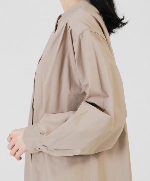 acro（アクロ）の「イレヘムマーメイドシャツワンピース/AC1306（シャツワンピース・レディース・ベージュ/ブラック/ホワイト・ﾌﾘ-）」の9枚目の写真