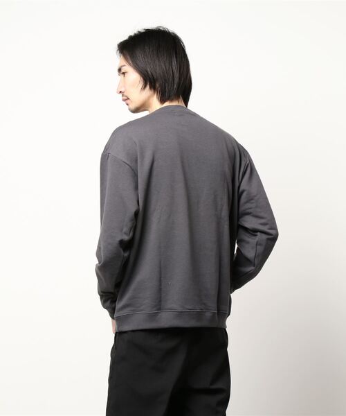 BACK NUMBER（バックナンバー）の「【BACK NUMBER】ワッペンクルースウェット（スウェット・メンズ・ブラック/ライム/ライトグレー・M/L/XL）」の6枚目の写真