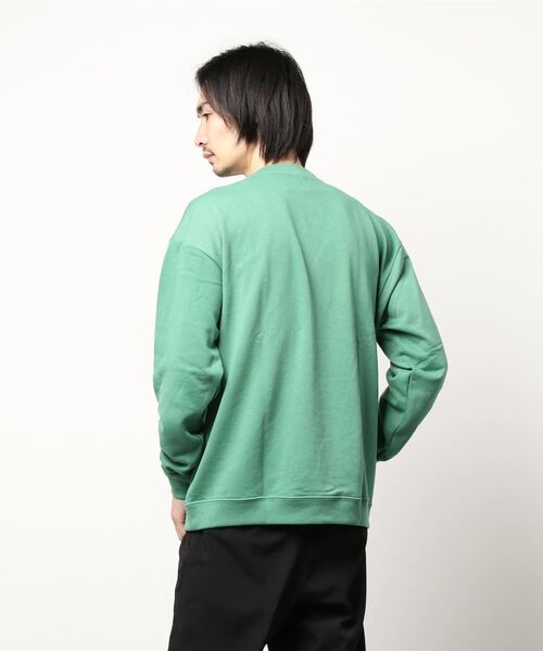 BACK NUMBER（バックナンバー）の「【BACK NUMBER】ワッペンクルースウェット（スウェット・メンズ・ブラック/ライム/ライトグレー・M/L/XL）」の7枚目の写真