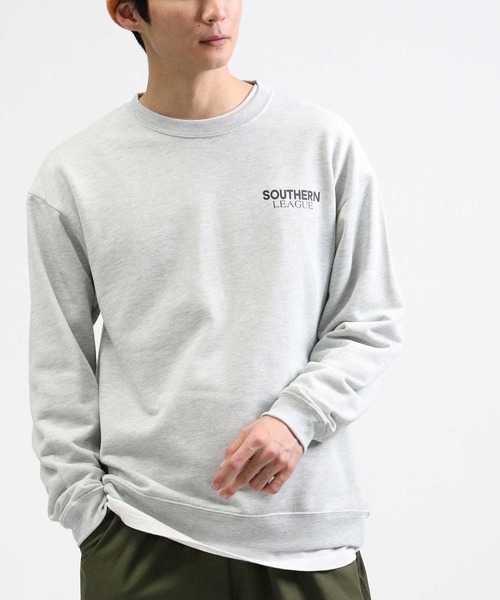 BACK NUMBER（バックナンバー）の「【BACK NUMBER】ワッペンクルースウェット（スウェット・メンズ・ブラック/ライム/ライトグレー・M/L/XL）」の3枚目の写真