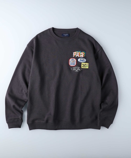 BACK NUMBER（バックナンバー）の「【BACK NUMBER】ワッペンクルースウェット（スウェット・メンズ・ブラック/ライム/ライトグレー・M/L/XL）」の18枚目の写真