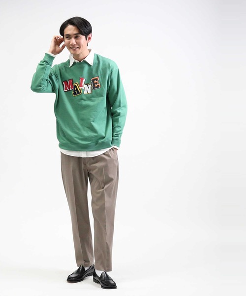 BACK NUMBER（バックナンバー）の「【BACK NUMBER】ワッペンクルースウェット（スウェット・メンズ・ブラック/ライム/ライトグレー・M/L/XL）」の14枚目の写真