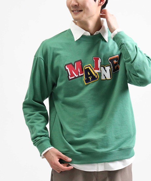 BACK NUMBER（バックナンバー）の「【BACK NUMBER】ワッペンクルースウェット（スウェット・メンズ・ブラック/ライム/ライトグレー・M/L/XL）」の16枚目の写真