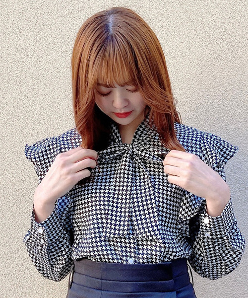 Crea titty&Co. PETIT(クレアティティーアンドコープチ)の「【Crea titty&Co.PETIT】チドリリボンブラウス(シャツ/ブラウス・レディース・マルチ・FREE)」の3枚目の写真