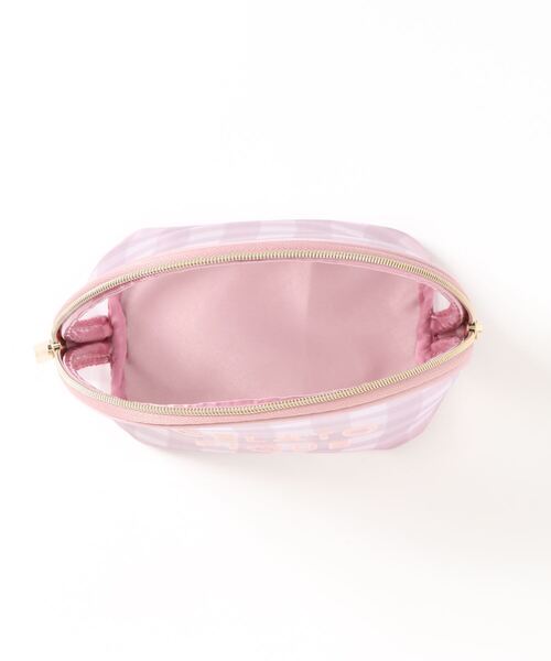 gelato pique（ジェラートピケ）の「ギンガムメッシュ半月ポーチ