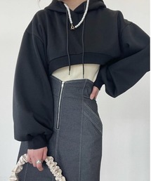 koe | ショート丈裏起毛パーカー*(パーカー)