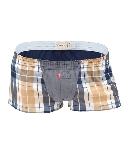 TOOT（トゥート）の「TRUNKS/Hybrid Tartan Check Trunks（トランクス・メンズ・ブラック/ネイビー/グレー・SMALL/MEDIUM/LARGE/X-LARGE）」の2枚目の写真