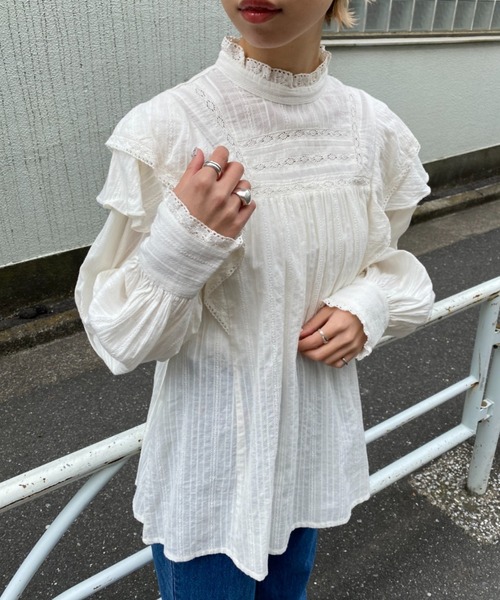 beautiful people マフラー - 紫xベージュ(ミックス) 【古着】【中古】 beautiful people マフラー - 紫xベージュ(ミックス) 【古着】【中古