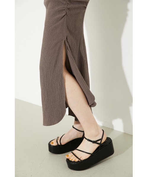 rienda（リエンダ）の「ギャザーマーメイドスカート（スカート・レディース・ブラウン/ブラック/ホワイト・X-SMALL/MEDIUM/SMALL）」の14枚目の写真