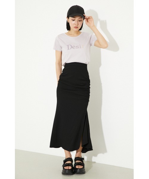 rienda（リエンダ）の「ギャザーマーメイドスカート（スカート・レディース・ブラウン/ブラック/ホワイト・X-SMALL/MEDIUM/SMALL）」の8枚目の写真