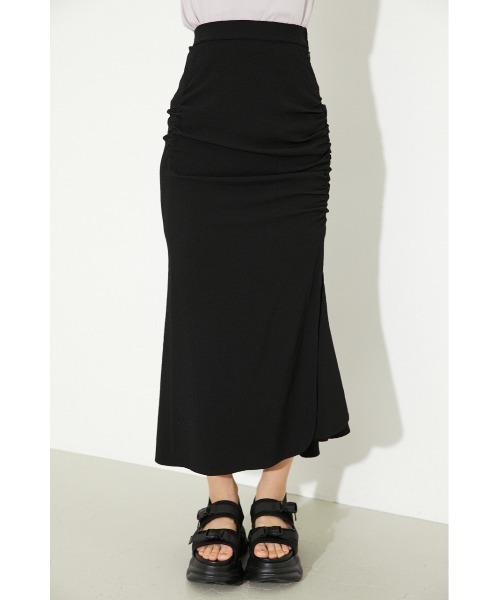 rienda（リエンダ）の「ギャザーマーメイドスカート（スカート・レディース・ブラウン/ブラック/ホワイト・X-SMALL/MEDIUM/SMALL）」の13枚目の写真