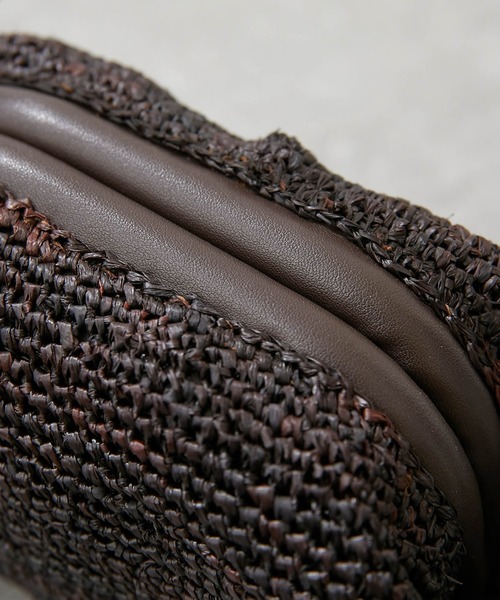 a point（アポワン）の「【a point】ラフィアミニバッグ（ショルダーバッグ・レディース・ブラウン/キャメル・FREE）」の9枚目の写真