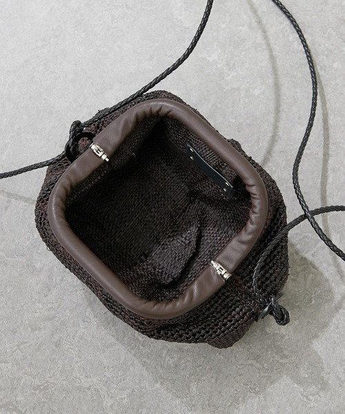 a point（アポワン）の「【a point】ラフィアミニバッグ（ショルダーバッグ・レディース・ブラウン/キャメル・FREE）」の10枚目の写真