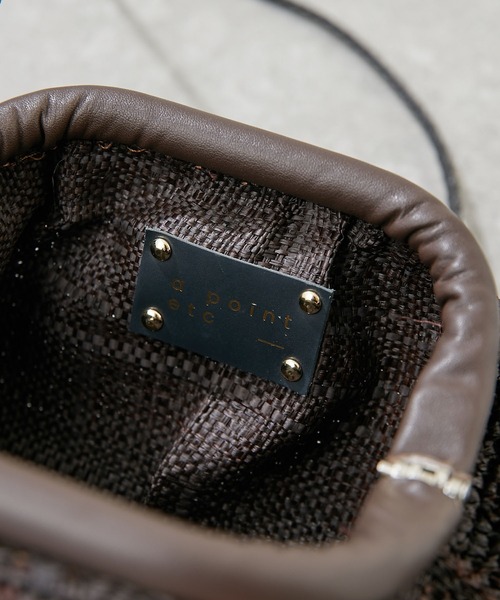 a point（アポワン）の「【a point】ラフィアミニバッグ（ショルダーバッグ・レディース・ブラウン/キャメル・FREE）」の11枚目の写真