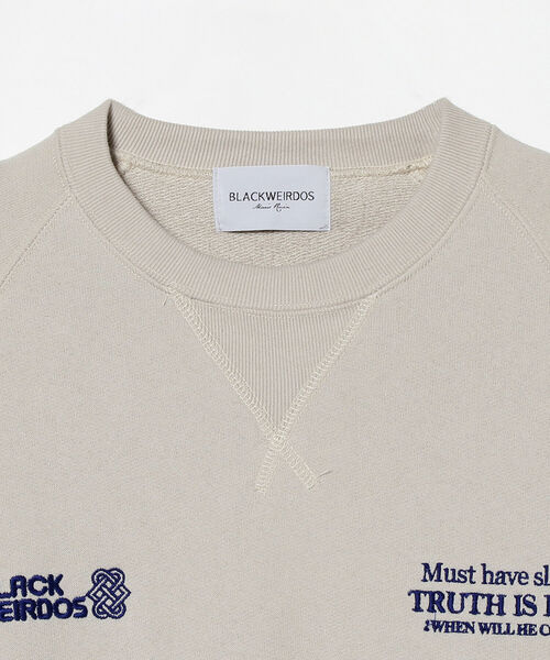 Black Weirdos(ブラックウィドウ)の「BLACK WEIRDOS / Refector Crewneck Sweatshirt(スウェット・メンズ・ベージュ・LARGE/X-LARGE)」の3枚目の写真