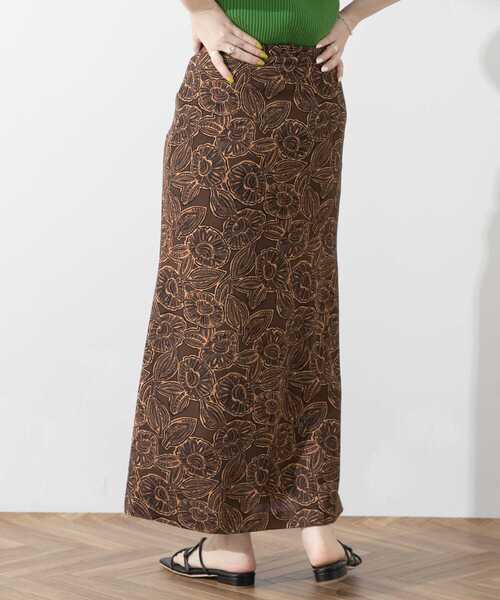 SENSE OF PLACE by URBAN RESEARCH（センスオブプレイスバイアーバンリサーチ）の「プリントマーメイドスカート（スカート・レディース・ブラウン系その他/ブラック系その他/オレンジ系その他/レッド系その他/ブルー系その他/イエロー系その他・SMALL/MEDIUM）」の17枚目の写真