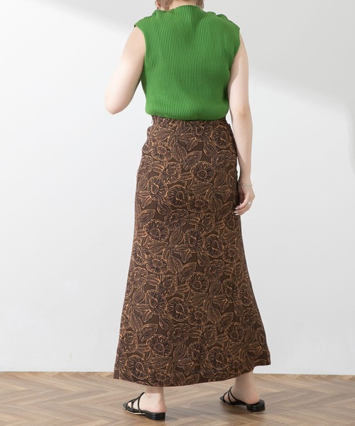 SENSE OF PLACE by URBAN RESEARCH（センスオブプレイスバイアーバンリサーチ）の「プリントマーメイドスカート（スカート・レディース・ブラウン系その他/ブラック系その他/オレンジ系その他/レッド系その他/ブルー系その他/イエロー系その他・SMALL/MEDIUM）」の20枚目の写真