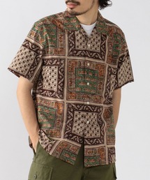 BEAMS PLUS | BEAMS PLUS / ペイズリー エレファント ブロックプリント オープンカラー シャツ(シャツ/ブラウス)