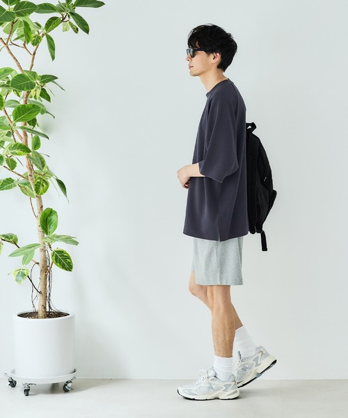 coca（coca）（コカ）の「【WEB限定セール】メンズ エンボスラグランプルオーバー（Tシャツ/カットソー・メンズ・ブラック/ネイビー/チャコール/ライトグレー・ONE SIZE）」の17枚目の写真