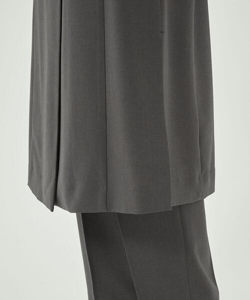 green label relaxing（グリーンレーベルリラクシング）の「【WEB限定】［ XS /H148-155㎝］Pトロ ノーラペル ジレ -マシンウォッシャブル・ストレッチ・防シワ-（ベスト・レディース・ダークグレー/ベージュ/ピンク・XS）」の9枚目の写真