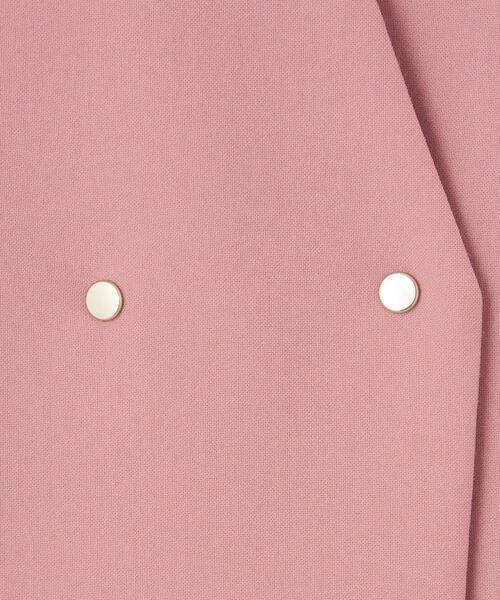 green label relaxing（グリーンレーベルリラクシング）の「【WEB限定】［ XS /H148-155㎝］Pトロ ノーラペル ジレ -マシンウォッシャブル・ストレッチ・防シワ-（ベスト・レディース・ダークグレー/ベージュ/ピンク・XS）」の17枚目の写真