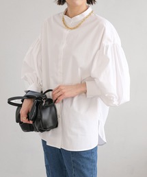 ANDJ | ボリューム袖バンドカラーブラウス(シャツ/ブラウス)