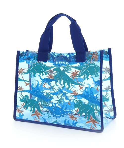 Ampersand（アンパサンド）の「ビーチバッグ（スイムグッズ・キッズ・ブルー/カーキ・MEDIUM）」の3枚目の写真