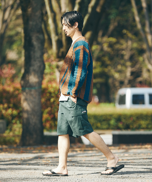 JOURNAL STANDARD（ジャーナルスタンダード）の「[ECOPET] ポリニットカーディガン（カーディガン/ボレロ・メンズ・ブラウン/ネイビー・MEDIUM/LARGE）」の9枚目の写真