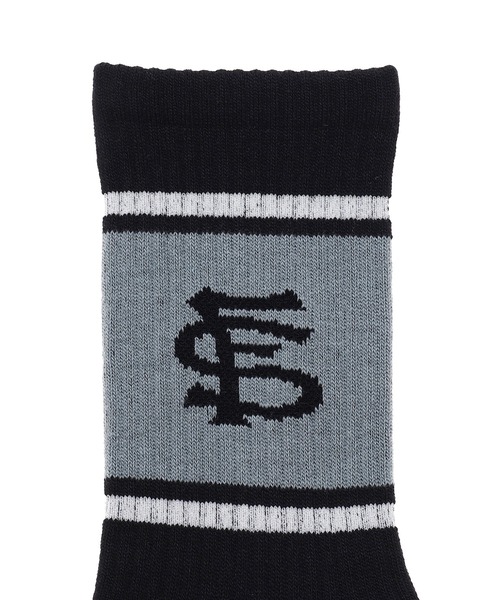 F-LAGSTUF-F（フラグスタフ）の「FLAGSTUFF LINE FS LOGO SOX 22SS-FS-61（ソックス/靴下・メンズ・ライトブルー/ホワイト/ブラック/ピンク・FREE）」の6枚目の写真
