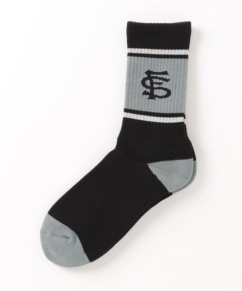 F-LAGSTUF-F（フラグスタフ）の「FLAGSTUFF LINE FS LOGO SOX 22SS-FS-61（ソックス/靴下・メンズ・ライトブルー/ホワイト/ブラック/ピンク・FREE）」の10枚目の写真