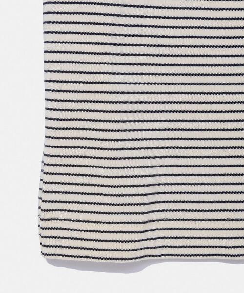 BEAUTY&YOUTH UNITED ARROWS（ビューティーアンドユースユナイテッドアローズ）の「ミジンボーダー リンガーTシャツ（Tシャツ/カットソー・メンズ・ホワイト/ダークブラウン/クリーム・L/S/M/XL）」の19枚目の写真