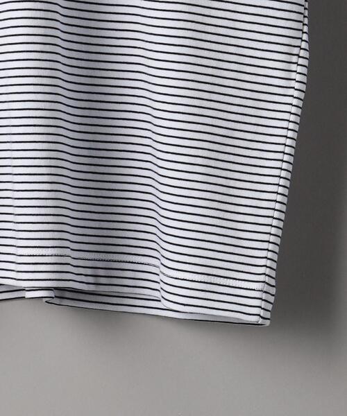 BEAUTY&YOUTH UNITED ARROWS（ビューティーアンドユースユナイテッドアローズ）の「ミジンボーダー リンガーTシャツ（Tシャツ/カットソー・メンズ・ホワイト/ダークブラウン/クリーム・L/S/M/XL）」の16枚目の写真