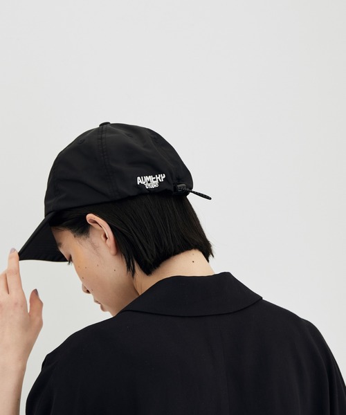 ADAM ET ROPE'（アダムエロペ）の「ドローコードサテンキャップ（キャップ・レディース・ブラック/グリーン系その他・FREE）」の2枚目の写真