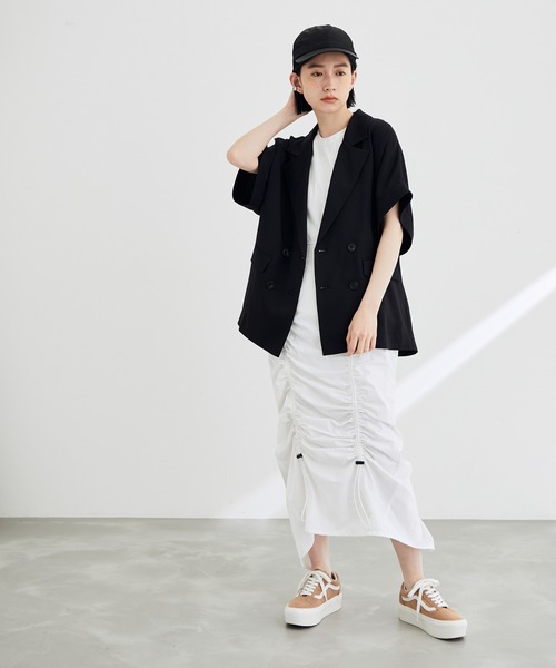 ADAM ET ROPE'（アダムエロペ）の「ドローコードサテンキャップ（キャップ・レディース・ブラック/グリーン系その他・FREE）」の10枚目の写真