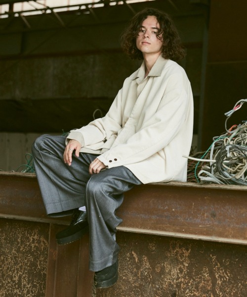 CASPER JOHN(キャスパージョン)の「Corduroy cross collar tailored jacket/コーデュロイクロスカラーテーラードジャケット(テーラードジャケット・メンズ・チャコールグレー/インディゴブルー/ナチュラル・SMALL/MEDIUM/LARGE)」の14枚目の写真