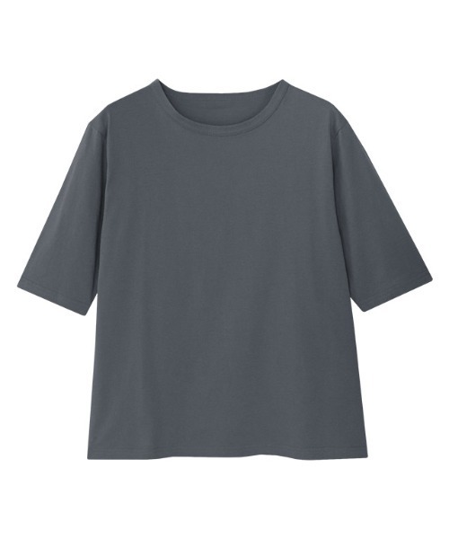 Pierrot(ピエロ)の「汗ジミ防止ハーフスリーブTシャツ(Tシャツ/カットソー・レディース・グリーン系その他/グレイッシュベージュ/チャコール/モカ/オレンジ・M/L)」の22枚目の写真