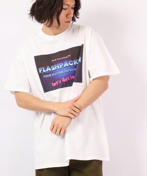 FLASH PACKER(フラッシュパッカー)の「FLASH PACKER 半袖Tシャツ(Tシャツ/カットソー・メンズ・ブラック/ブルー/ホワイト・XL/L/M)」の4枚目の写真