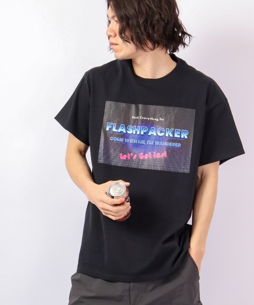FLASH PACKER(フラッシュパッカー)の「FLASH PACKER 半袖Tシャツ(Tシャツ/カットソー・メンズ・ブラック/ブルー/ホワイト・XL/L/M)」の18枚目の写真
