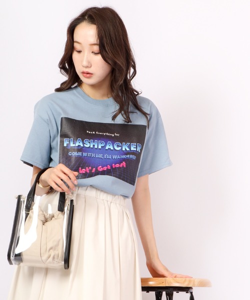 FLASH PACKER(フラッシュパッカー)の「FLASH PACKER 半袖Tシャツ(Tシャツ/カットソー・メンズ・ブラック/ブルー/ホワイト・XL/L/M)」の21枚目の写真