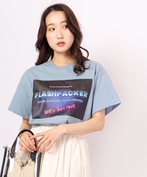 FLASH PACKER(フラッシュパッカー)の「FLASH PACKER 半袖Tシャツ(Tシャツ/カットソー・メンズ・ブラック/ブルー/ホワイト・XL/L/M)」の22枚目の写真