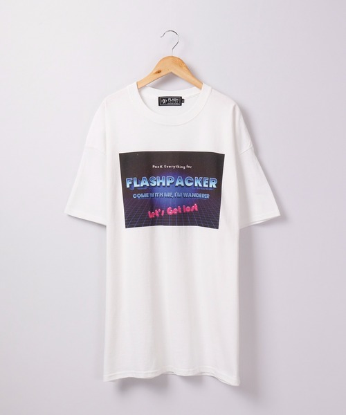FLASH PACKER(フラッシュパッカー)の「FLASH PACKER 半袖Tシャツ(Tシャツ/カットソー・メンズ・ブラック/ブルー/ホワイト・XL/L/M)」の9枚目の写真